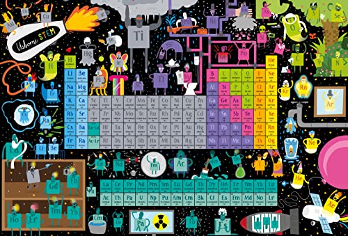 Usborne Book and Jigsaw Periodic Table: An Entertaining and Educational Exploration of the Universe's 118 Chemical Elements, with a 300-Piece Jigsaw and Online Activities for Enriched Learning