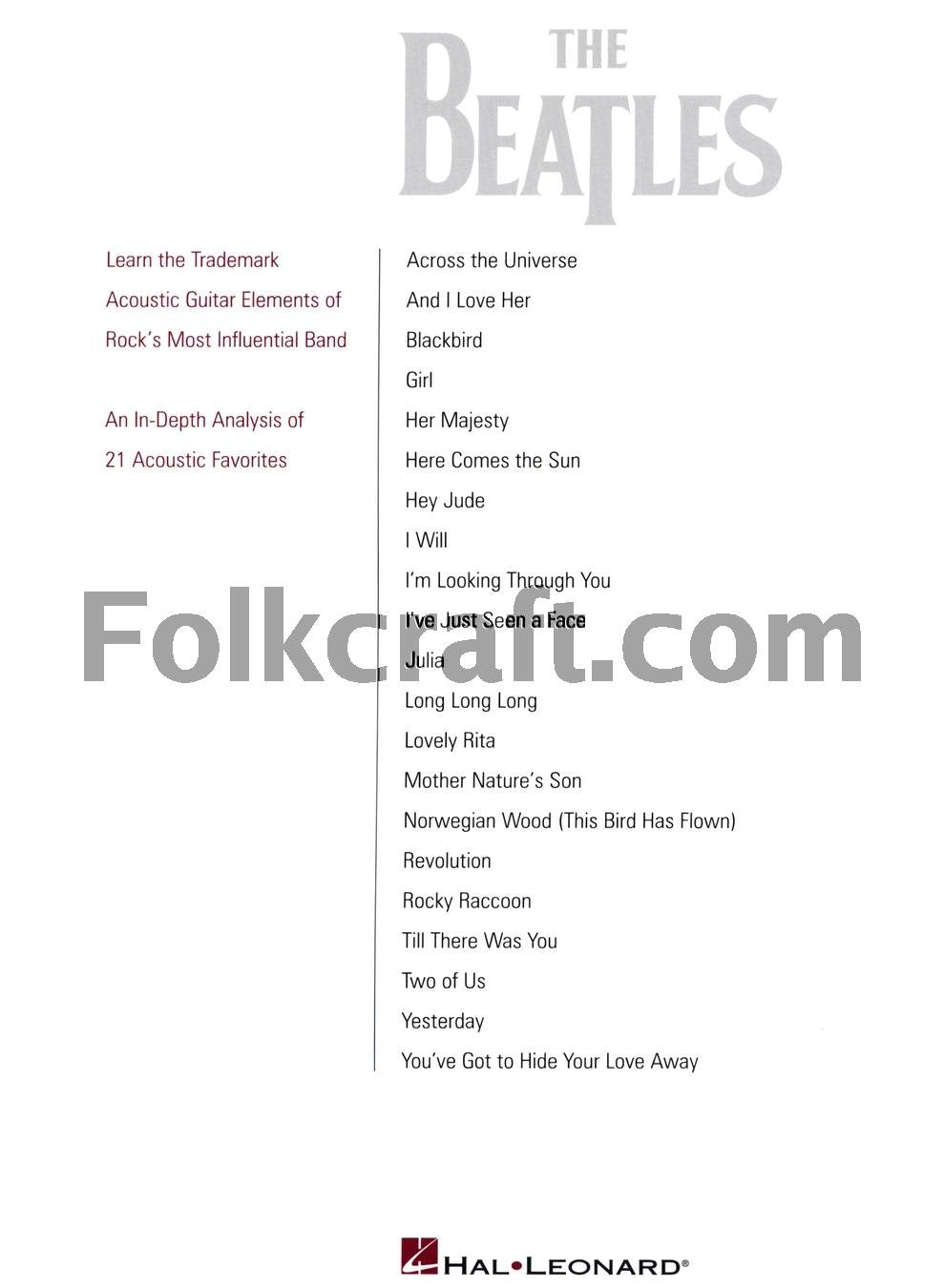 Best of the Beatles for Acoustic Guitar Guitar Signature Lic