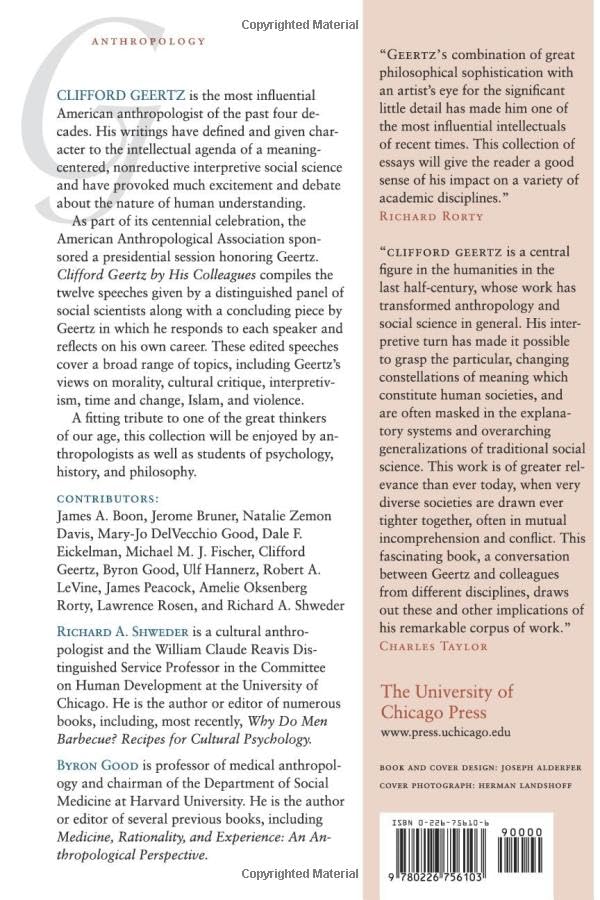 Clifford Geertz by His Colleagues