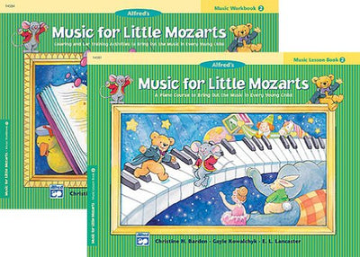 Music For Little Mozarts, Level 2: 2 Book Set (Two Book Set, Lesson Book, Workbook)