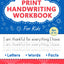Print Handwriting Workbook for Kids: Improve Your Penmanship and Writing Skills with Letters, Words, Motivational Quotes, Funny Jokes, Science Facts for Children Ages 8-12