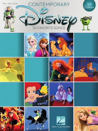 Contemporary Disney: 50 Favorite Songs - Disney Piano Book for Piano, Guitar, Vocal - Outstanding Sheet Music Book Collection - Vocal, Guitar, and Piano Song Book (Piano-vocal-guitar)