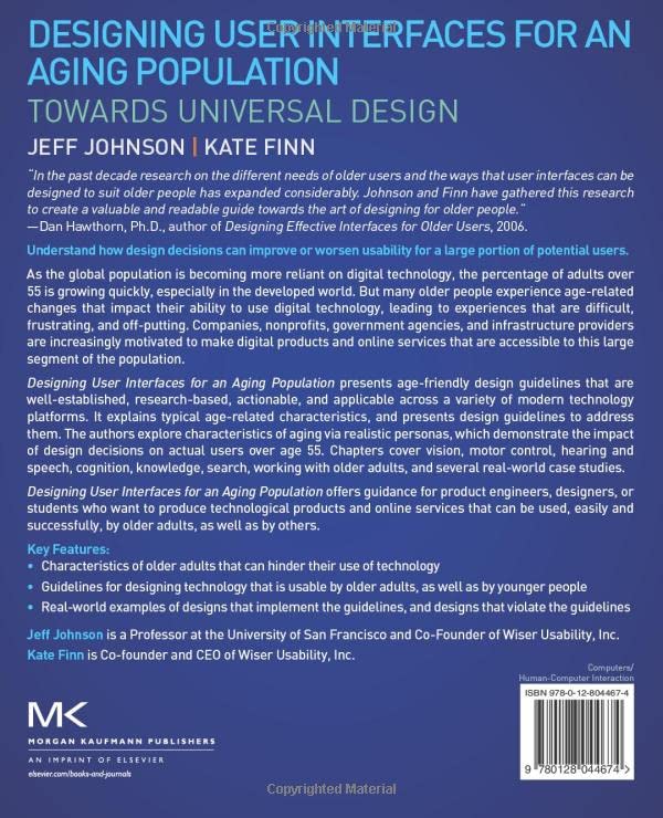 Designing User Interfaces for an Aging Population: Towards Universal Design