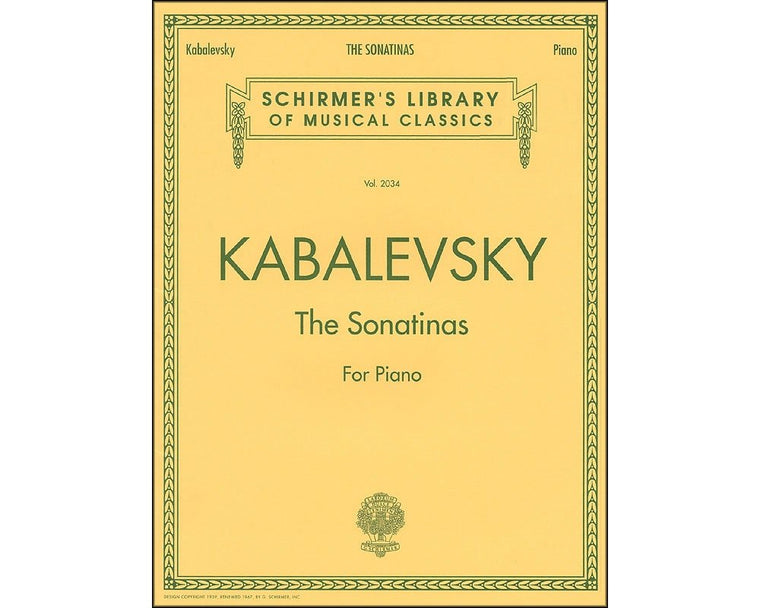 The Sonatinas: Schirmer Library of Classics Volume 2034 Piano Solo