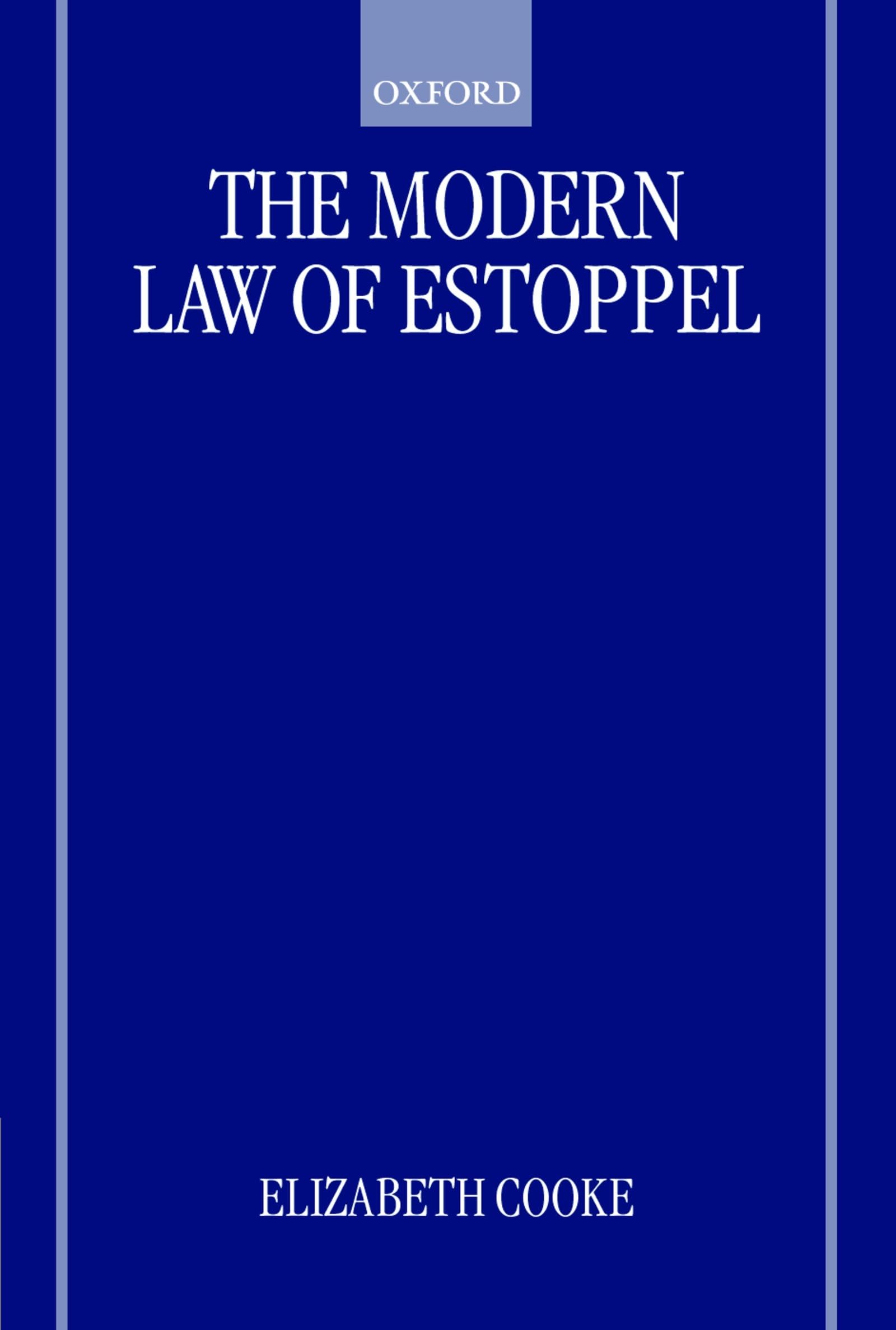 The Modern Law of Estoppel
