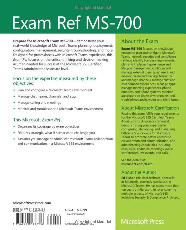 Exam Ref Ms-700 Managing Microsoft Teams