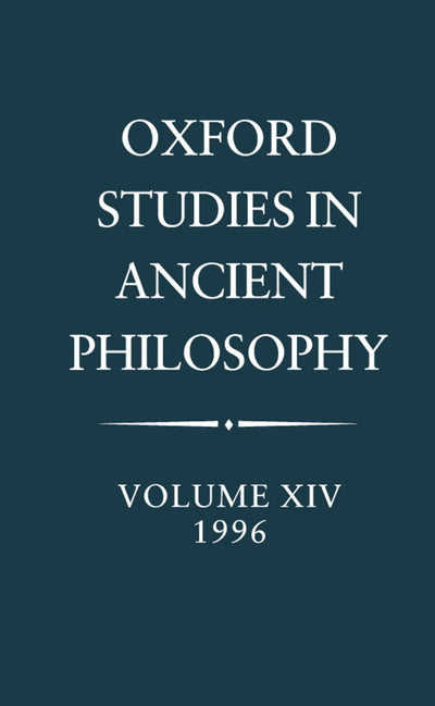 Oxford Studies in Ancient Philosophy