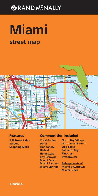 Rand McNally Street Map Miami, Florida