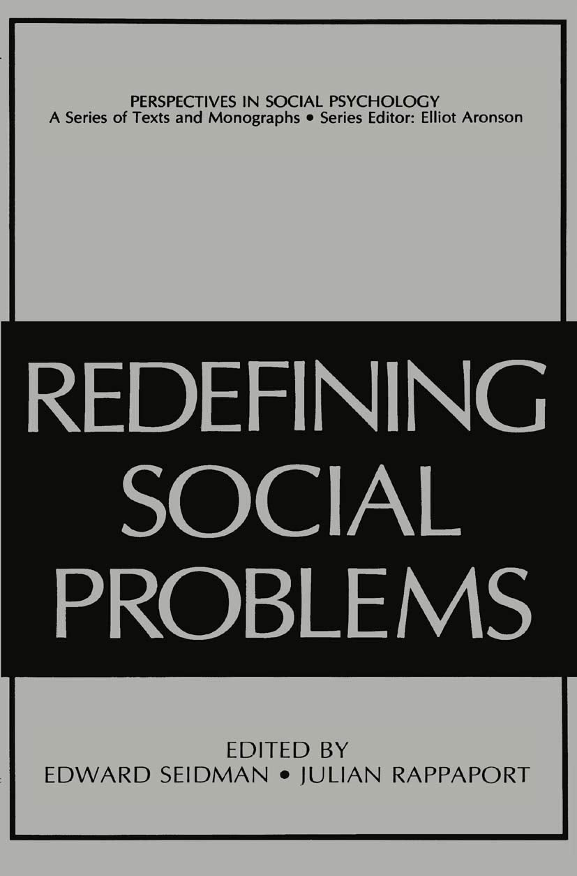 Redefining Social Problems (Perspectives in Social Psychology)