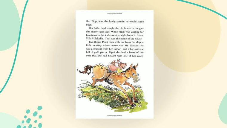 Pippi Goes to School — back cover