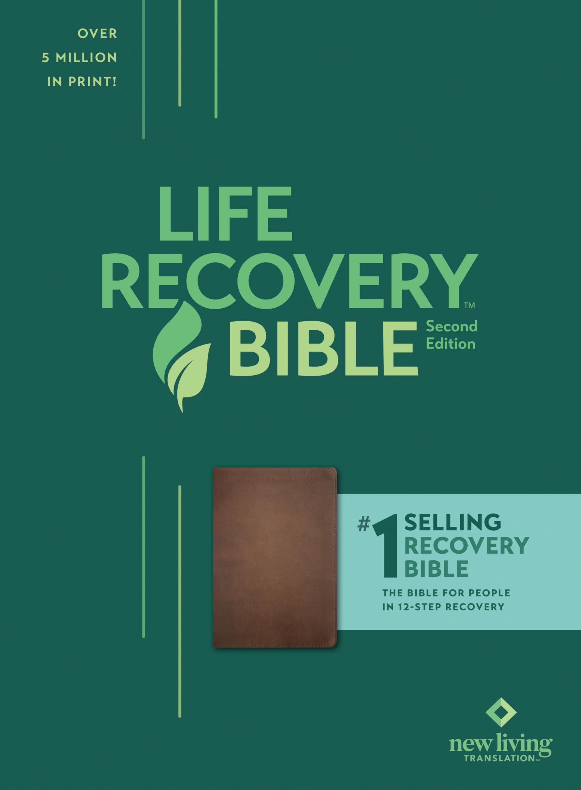 NLT Life Recovery Bible, Second Edition (LeatherLike, Rustic Brown)