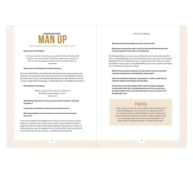Kingdom Men Rising - Bible Study Book — back cover