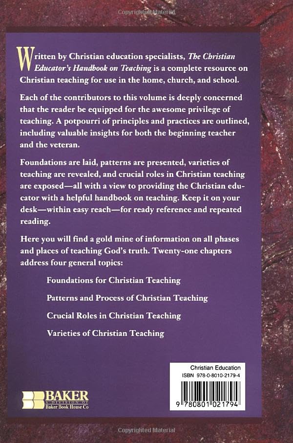 The Christian Educator's Handbook on Teaching