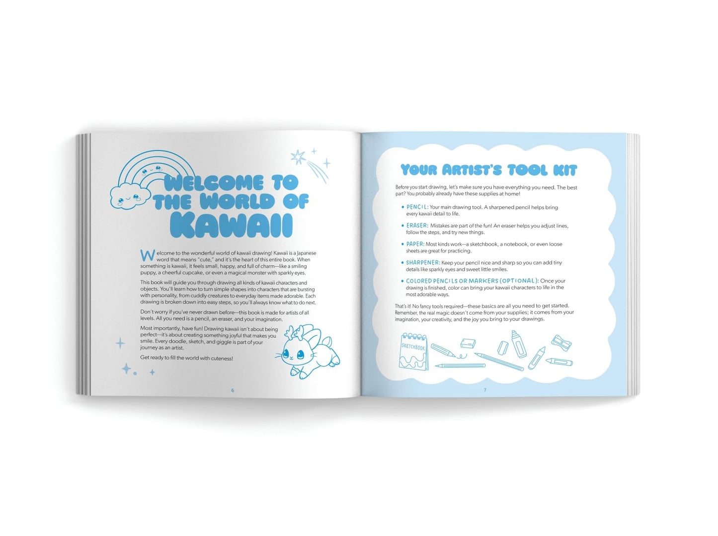 How to Draw Kawaii For Kids: Learn to Draw Cute Creatures, Mythical Monsters and Friends