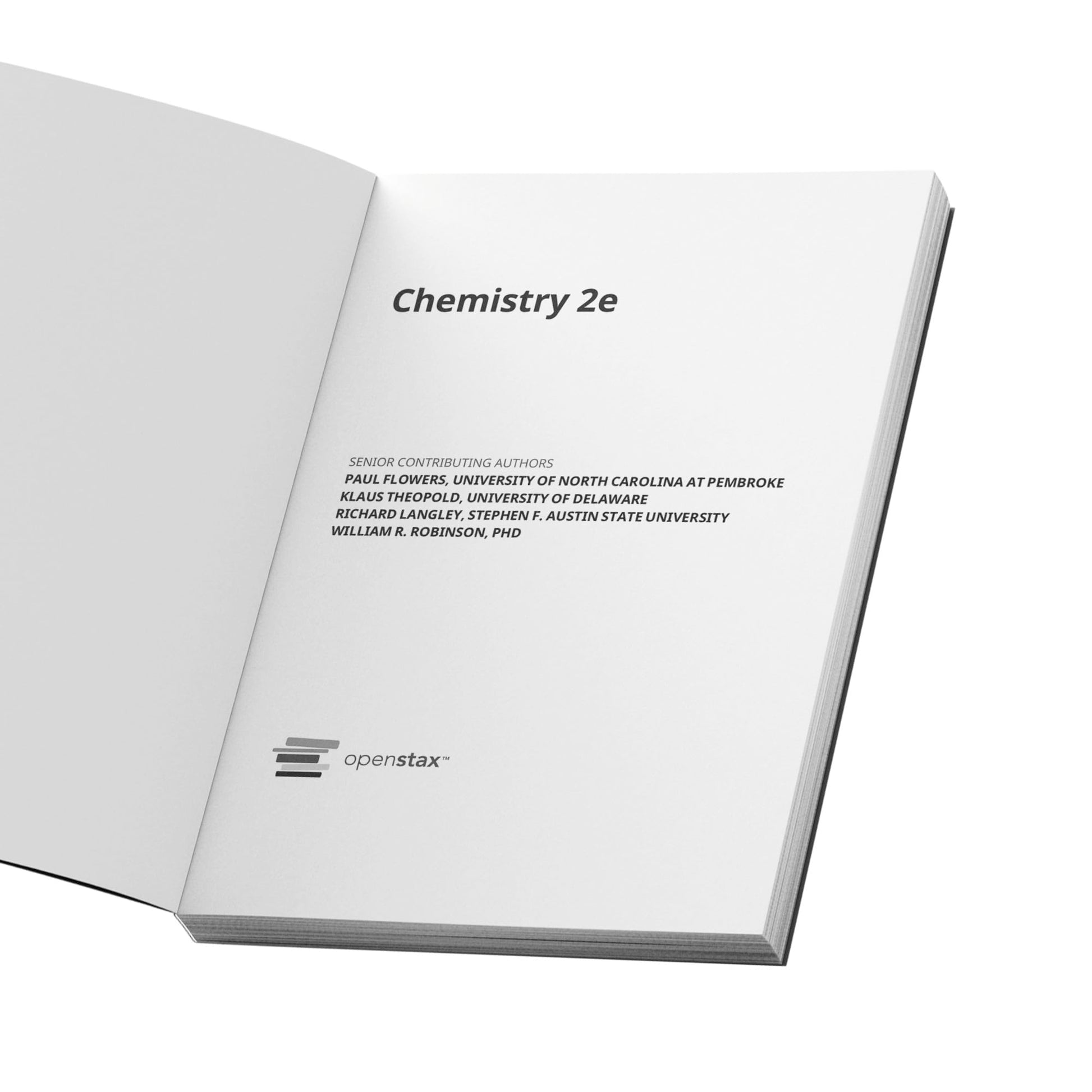 Chemistry 2e: Official OpenStax [paperback, B&W]