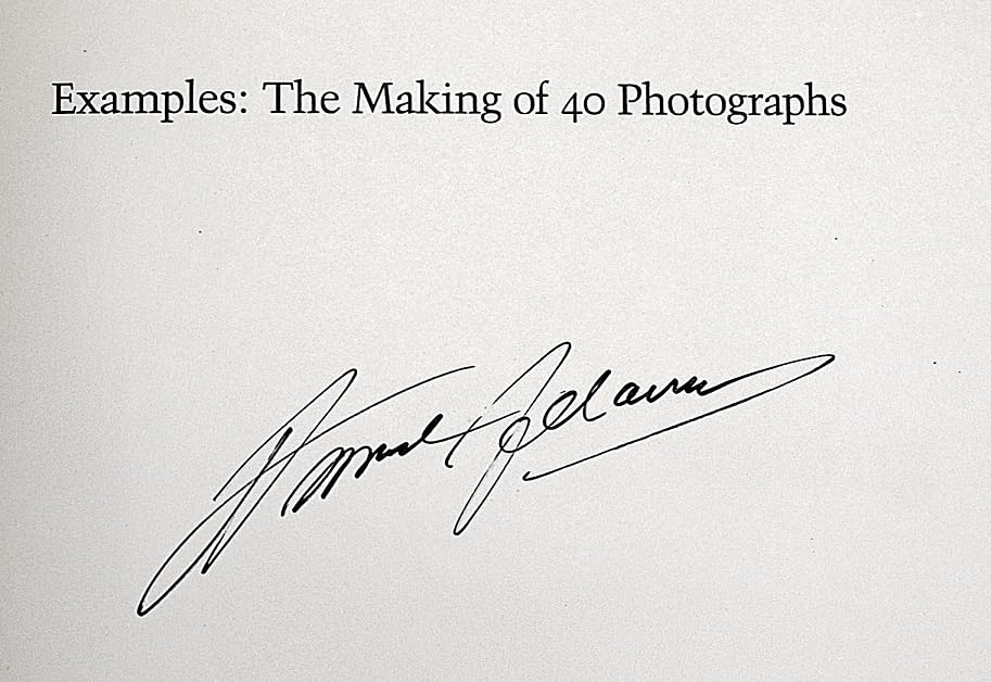 Examples: The Making of 40 Photographs by Adams, Ansel