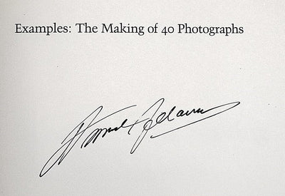 Examples: The Making of 40 Photographs by Adams, Ansel