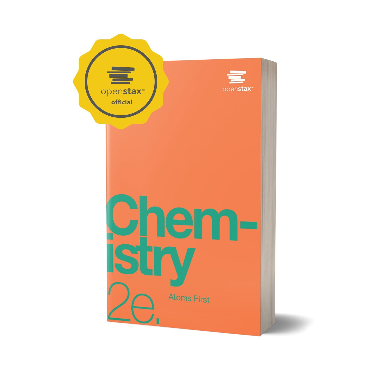 Chemistry: Atoms First 2e by OpenStax (Official Print Version, paperback, full color)