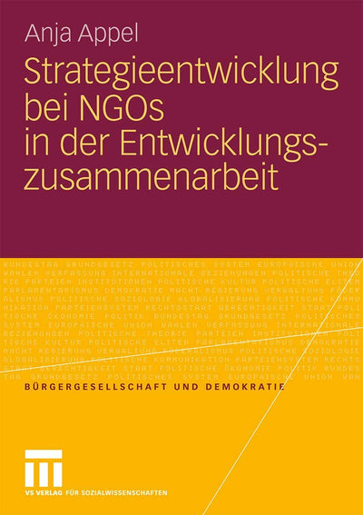 Strategieentwicklung bei NGOs in der Entwicklungszusammenarbeit (Brgergesellschaft und Demokratie, 31) (German Edition)