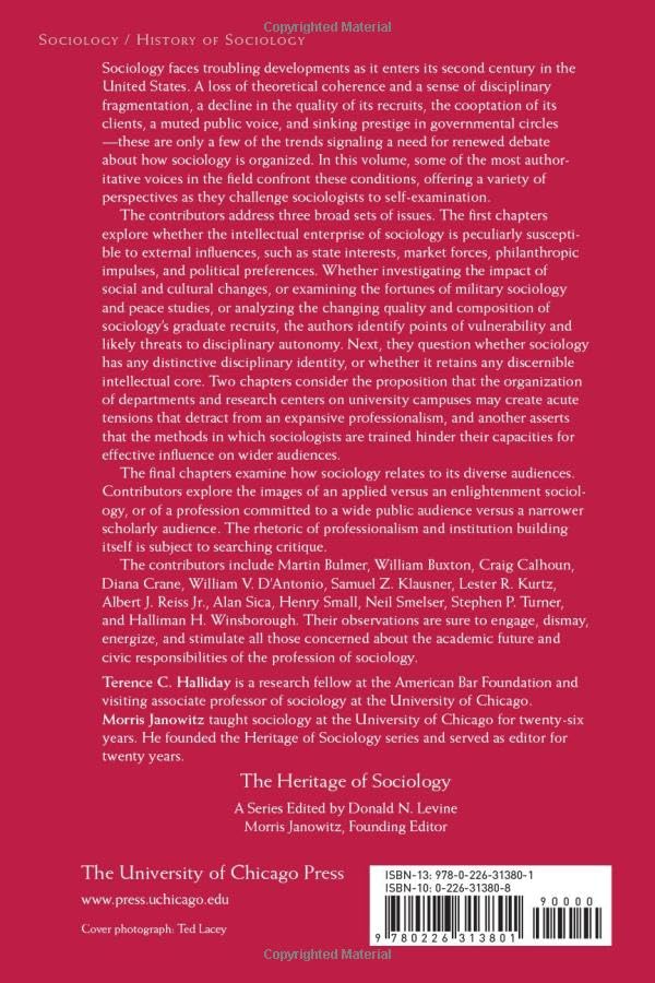 Sociology and Its Publics: The Forms and Fates of Disciplinary Organization (Heritage of Sociology Series)