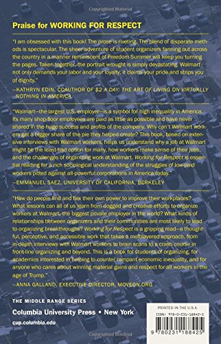 Working for Respect: Community and Conflict at Walmart (The Middle Range Series)