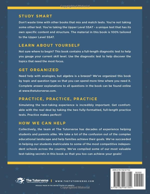 Upper Level SSAT: 1500+ Practice Questions