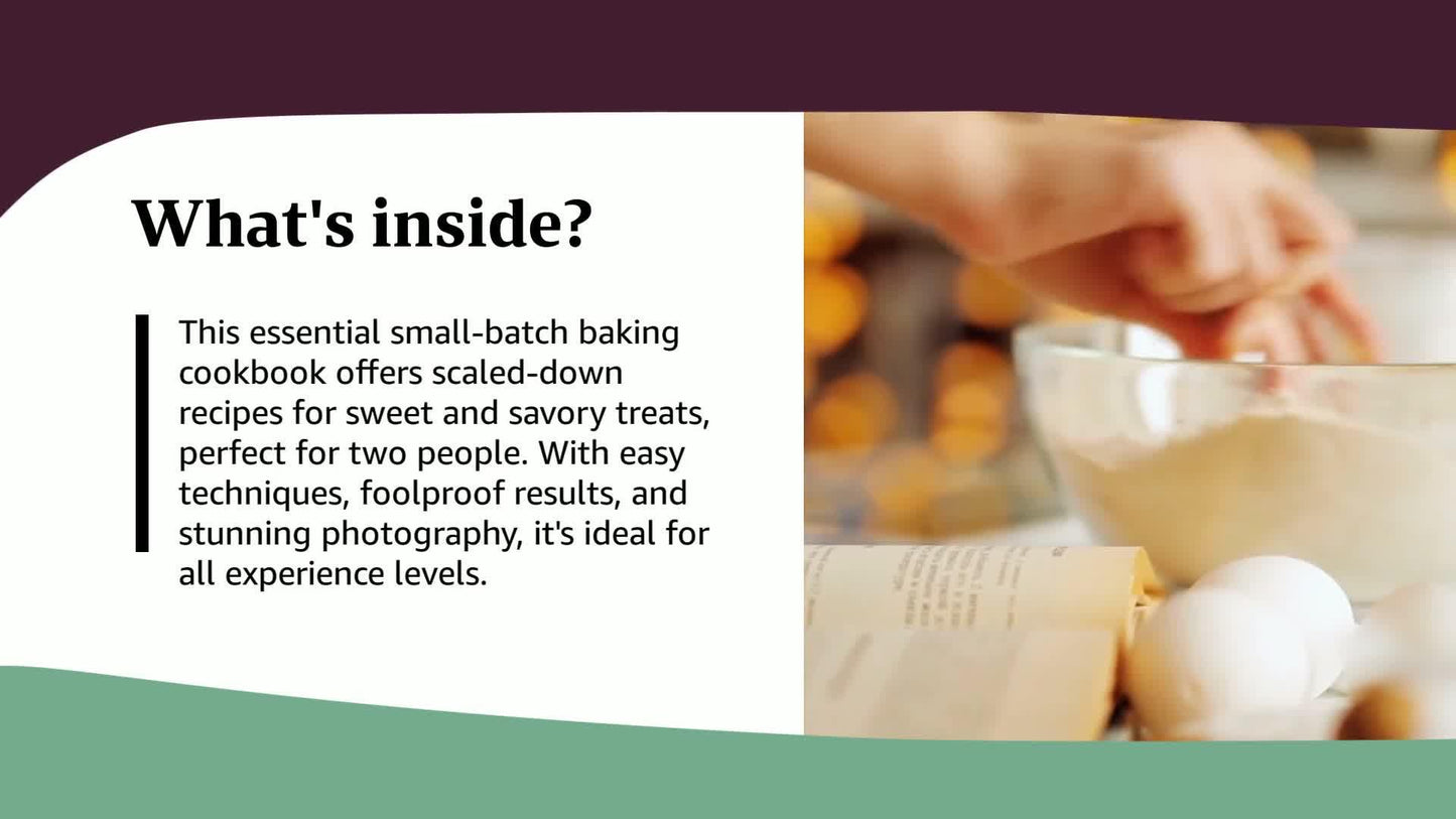 Baking for Two: The Small-Batch Baking Cookbook for Sweet and Savory Treats