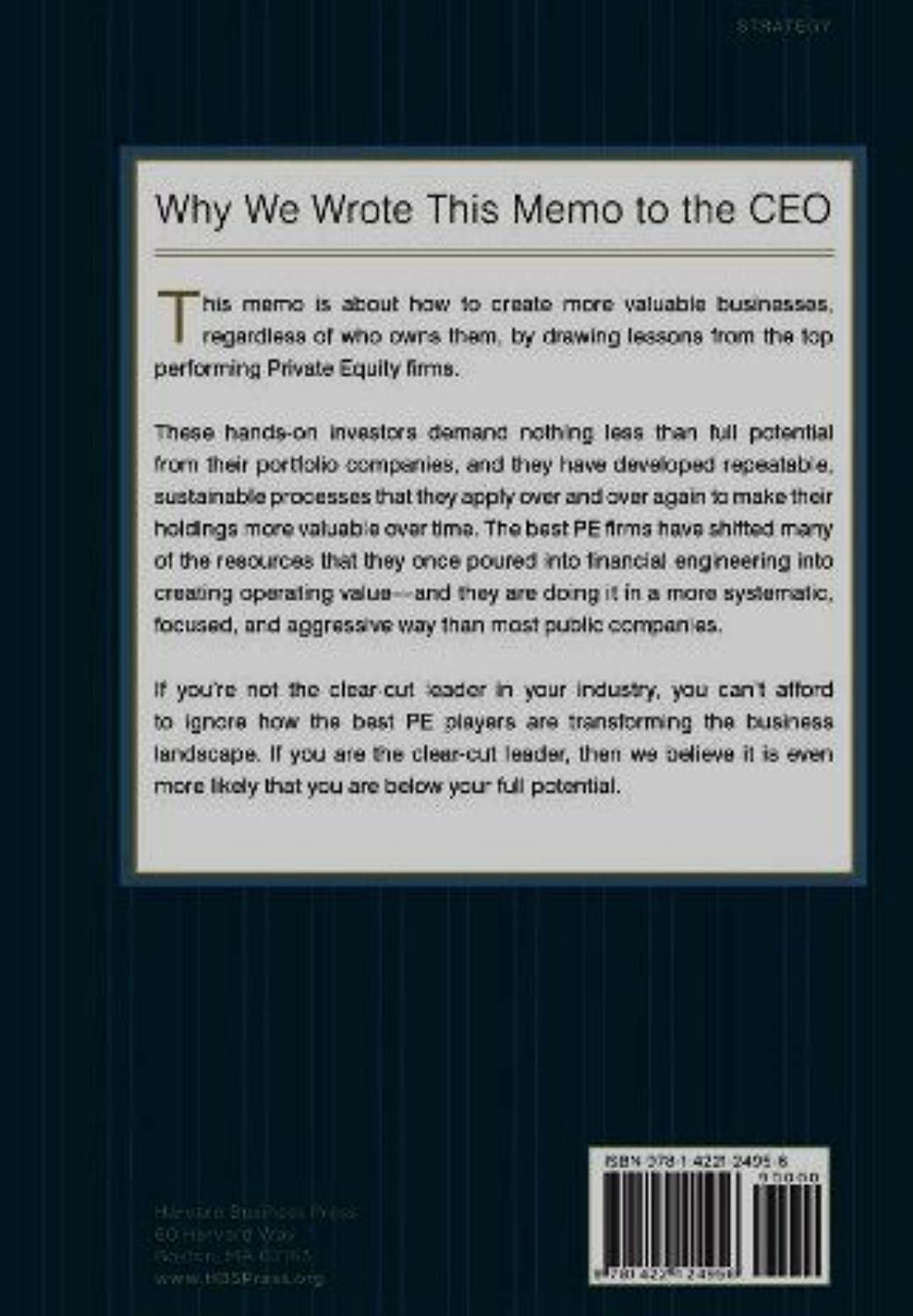 Lessons from Private Equity Any Company Can Use (Memo to the