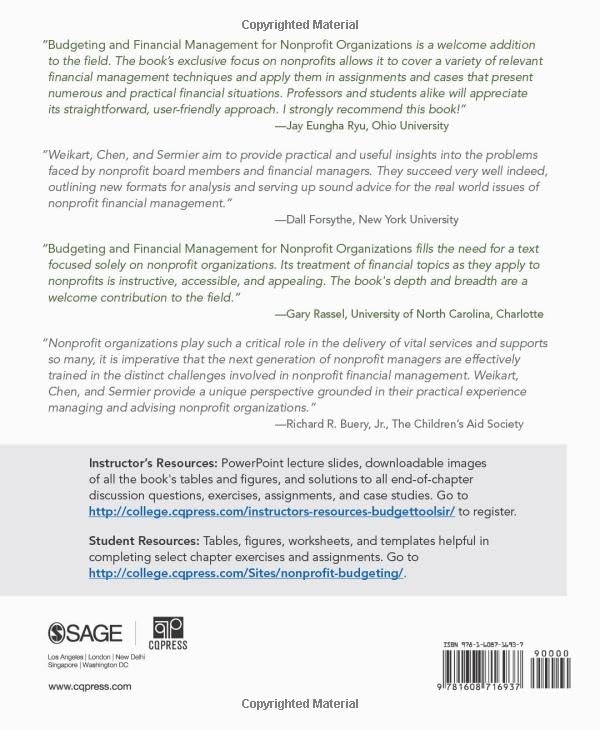 Budgeting and Financial Management for Nonprofit Organizations: Using Money to Drive Mission Success