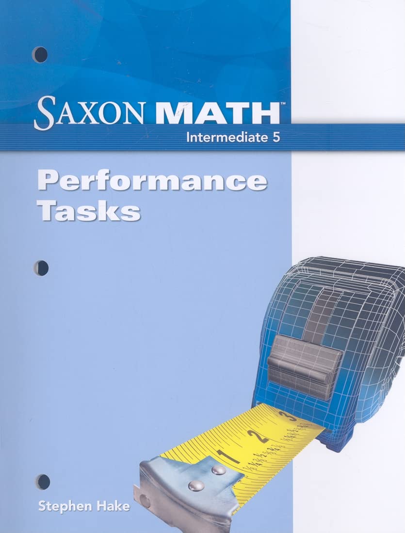 Performance Tasks (Saxon Math Intermediate 5)