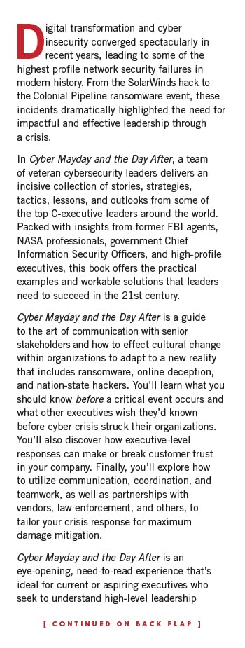 Cyber Mayday and the Day After: A Leader's Guide to Preparing, Managing, and Recovering from Inevitable Business Disruptions