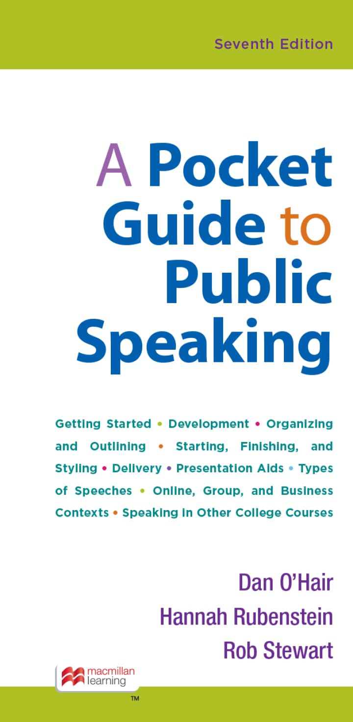 A Pocket Guide to Public Speaking