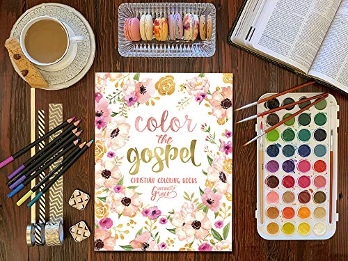 Color The Gospel: Inspired To Grace: Christian Coloring Books