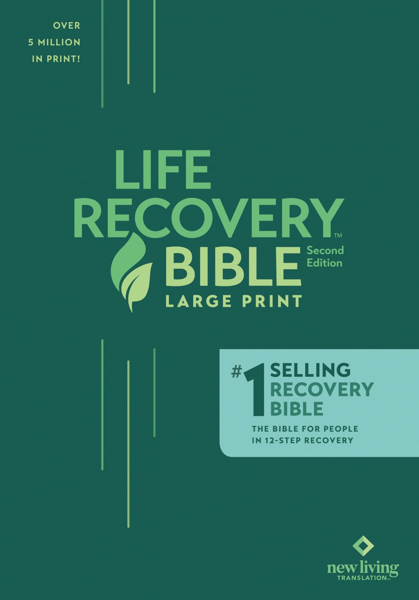 NLT Life Recovery Bible, Second Edition, Large Print (Hardcover): Addiction Bible Tied to 12 Steps of Recovery for Help with Drugs, Alcohol, Personal Struggles - With Meeting Guide