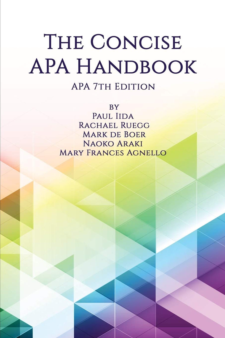 The Concise APA Handbook: APA 7th Edition (NA)