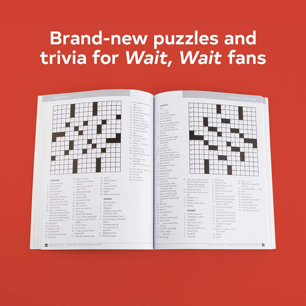 More Wait Wait...Don't Tell Me! Crossword Puzzles