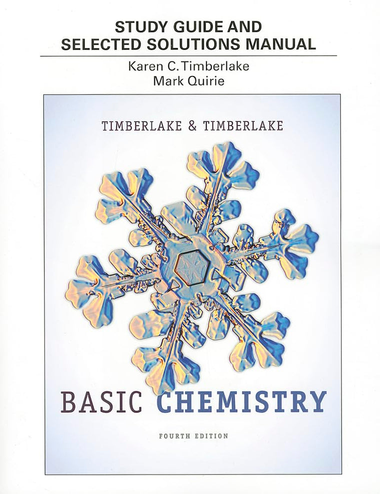 Study Guide and Selected Solutions Manual for Basic Chemistry