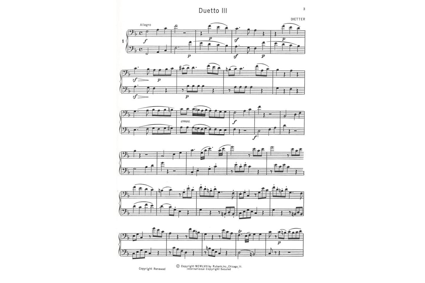 Selected Duets Trombone Or Baritone Vol2