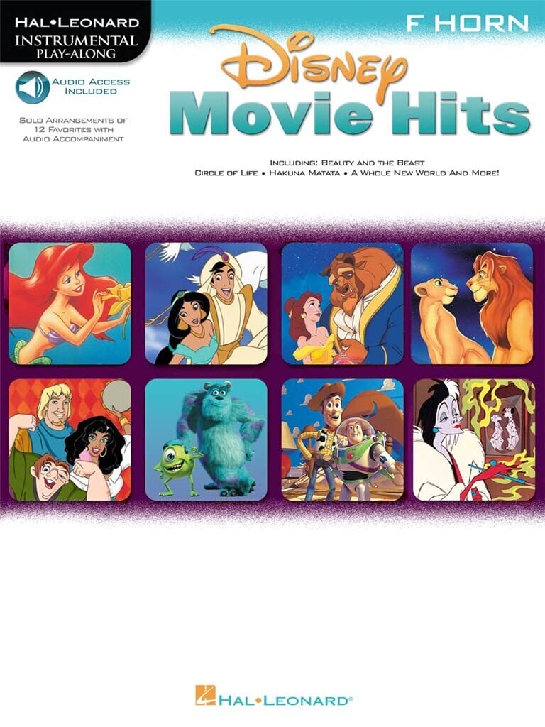 Disney Movie Hits for French Horn: Play Along with a Full Symphony Orchestra!