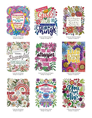 Strong, Brilliant, Beautiful: A Coloring Book to Celebrate and Empower Women (Design Originals) 32 Inspirational Designs and Encouraging Sentiments of Female Empowerment, Pride, and Confidence