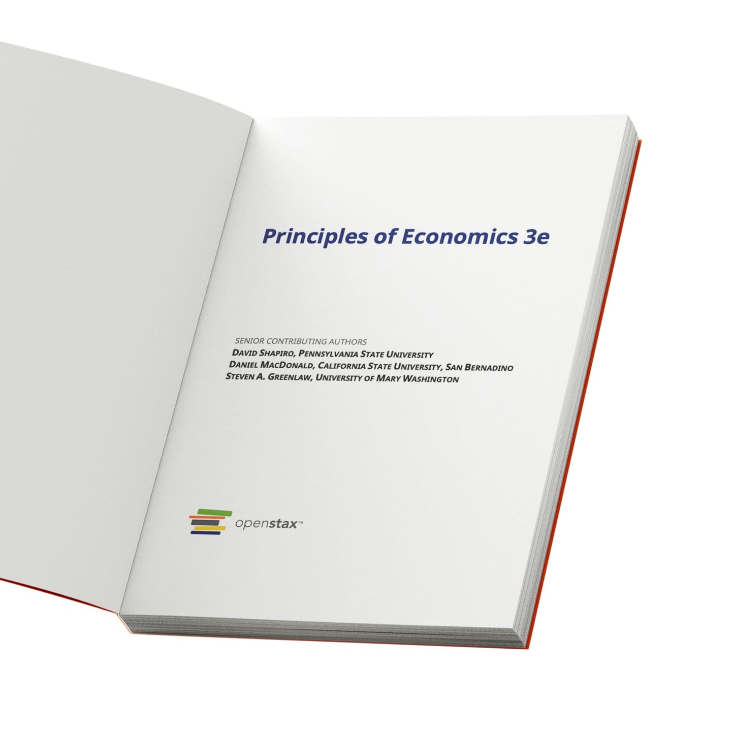 Principles of Economics 3e by OpenStax (Official paperback full-color print version)
