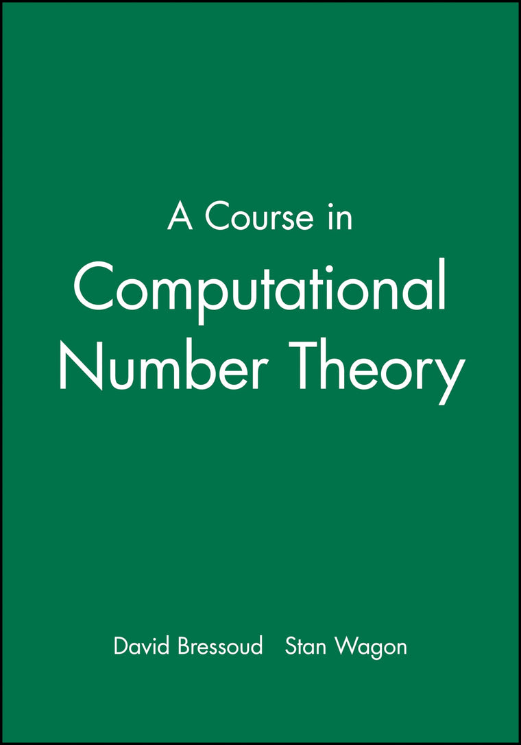 A Course in Computational Number Theory