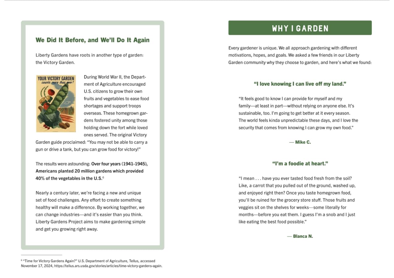 Liberty Gardens Guidebook: A Beginner's Guide to Freedom and Flourishing Through Growing Healthy Food : A Beginner's Guide to Freedom and Flourishing Through Growing Healthy Food