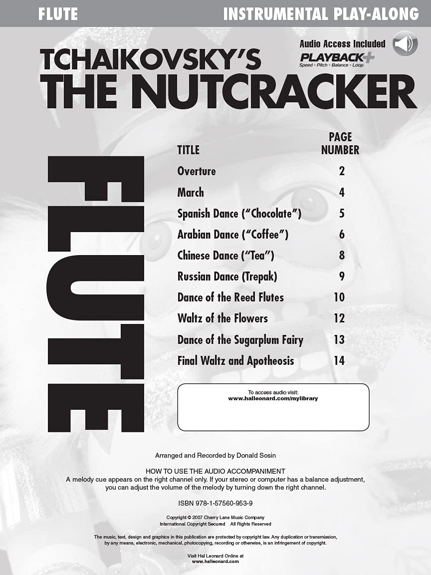 Tchaikovsky's The Nutcracker: Flute Play-Along Book with Online Audio