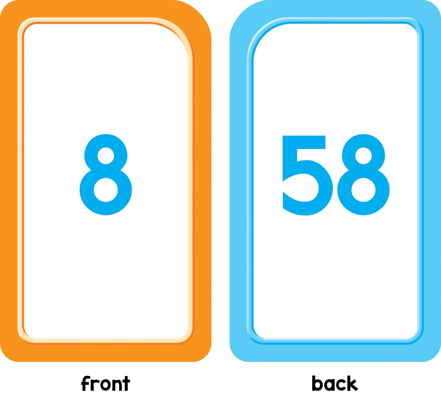 School Zone Numbers 1-100 Flash Cards: 56 Cards for Preschool & Kindergarten, Counting, Even & Odd Numbers, Skip Counting by 2s, 5s, 10s, Early Math Skills, Ages 4+