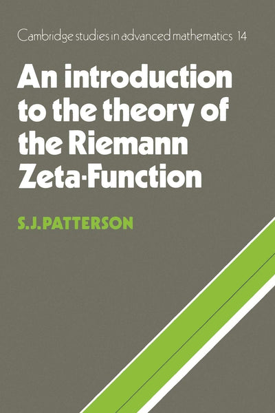 An Introduction to the Theory of the Riemann Zeta-Function (Cambridge Studies in Advanced Mathematics, Series Number 14)