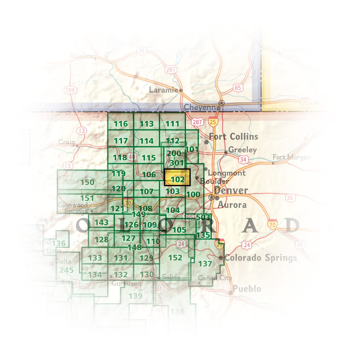 Indian Peaks, Gold Hill (National Geographic Trails Illustrated Map) (National Geographic Trails Illustrated Map, 102)