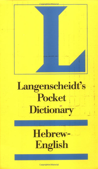 Langenscheidt's Pocket Hebrew Dictionary (English and Hebrew Edition)