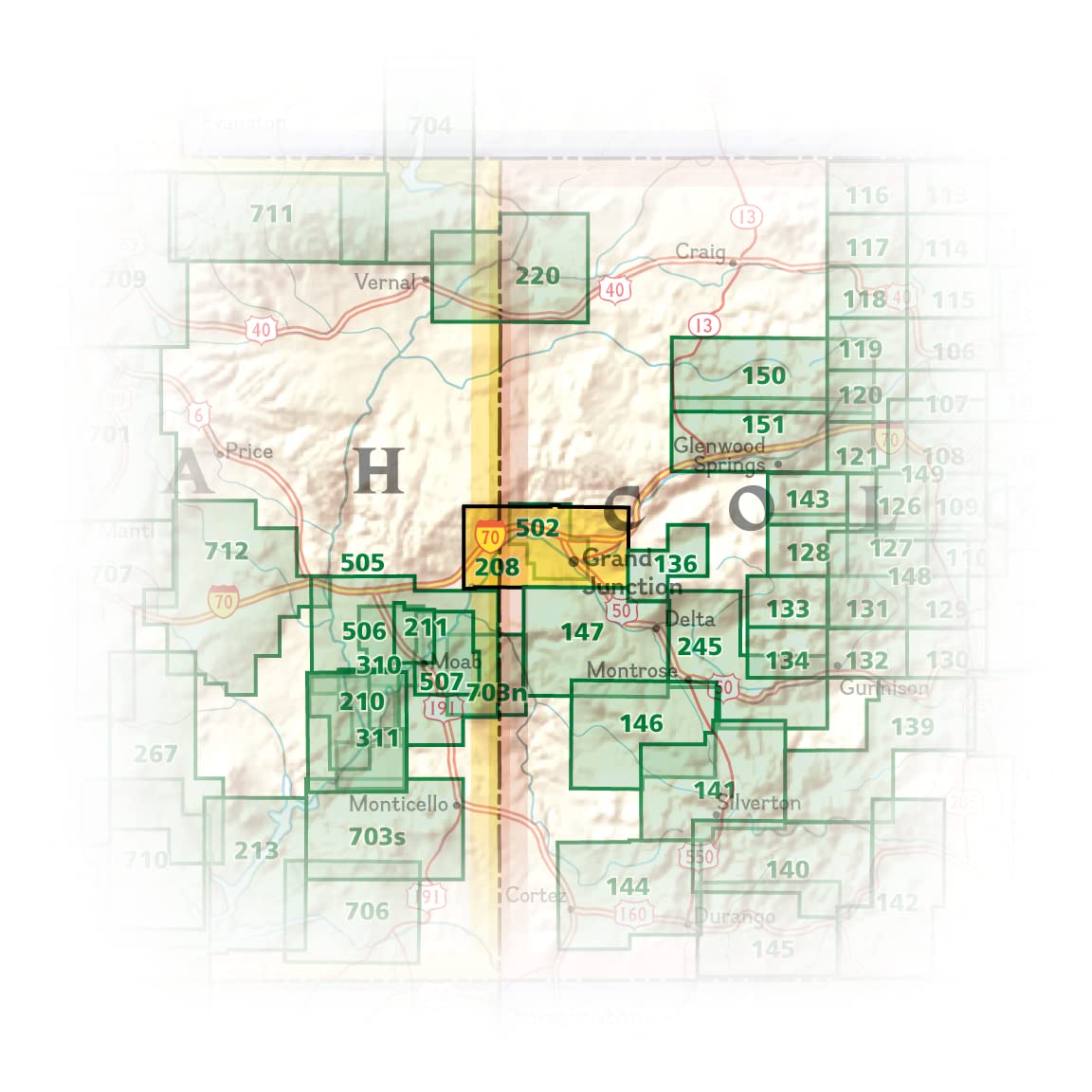 Colorado National Monument Map [McInnis Canyons National Conservation Area] (National Geographic Trails Illustrated Map, 208)