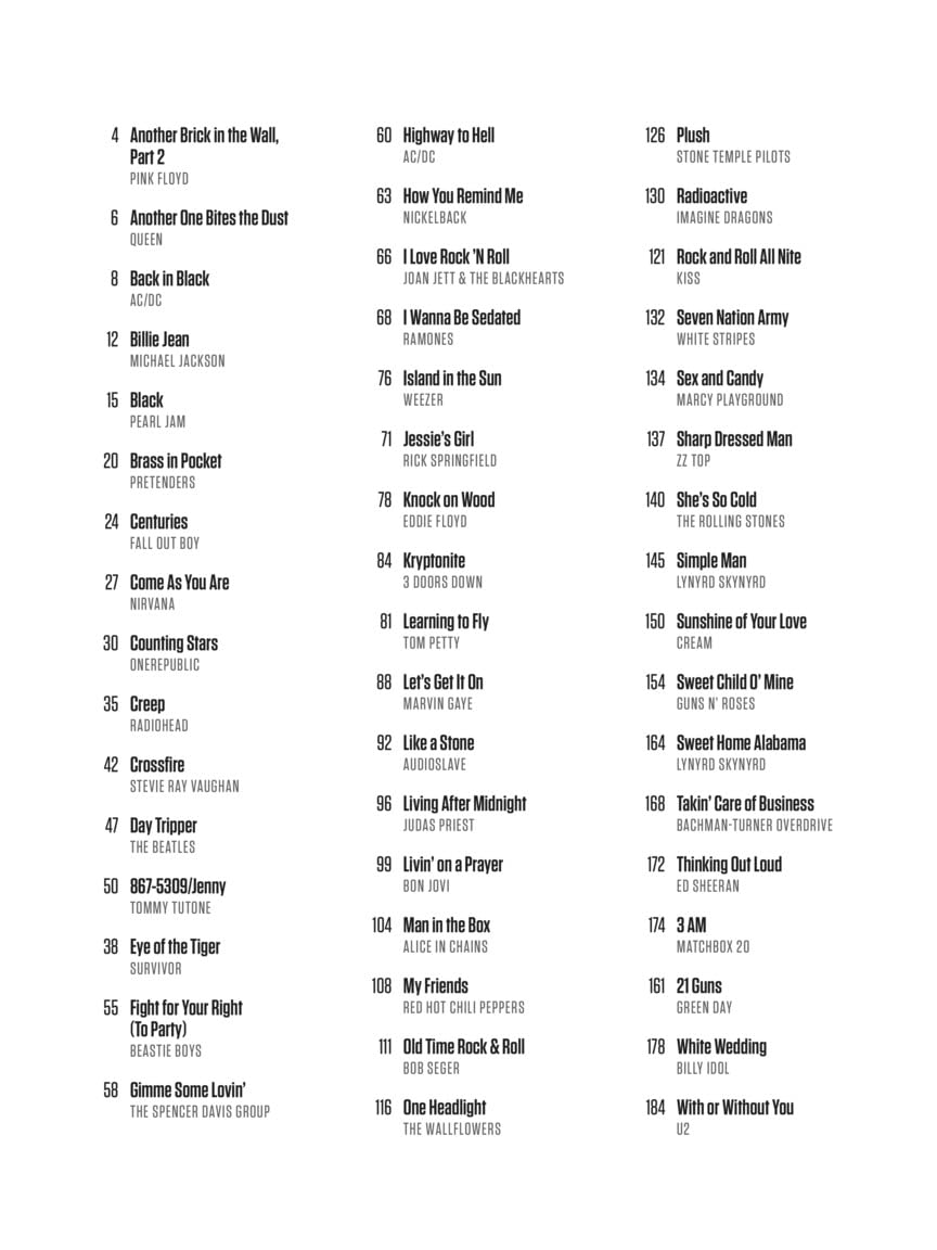 Simple Songs: The Easiest Easy Drum Songbook Ever - Beginners Drum Sheet Music and Rock Beats - 50 Songs with drum kit legend and Lyrics Cues